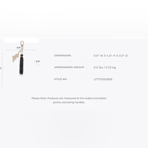 Brahmin Croc Tassel Charm/Keychain, NWT - Picture 10 of 10